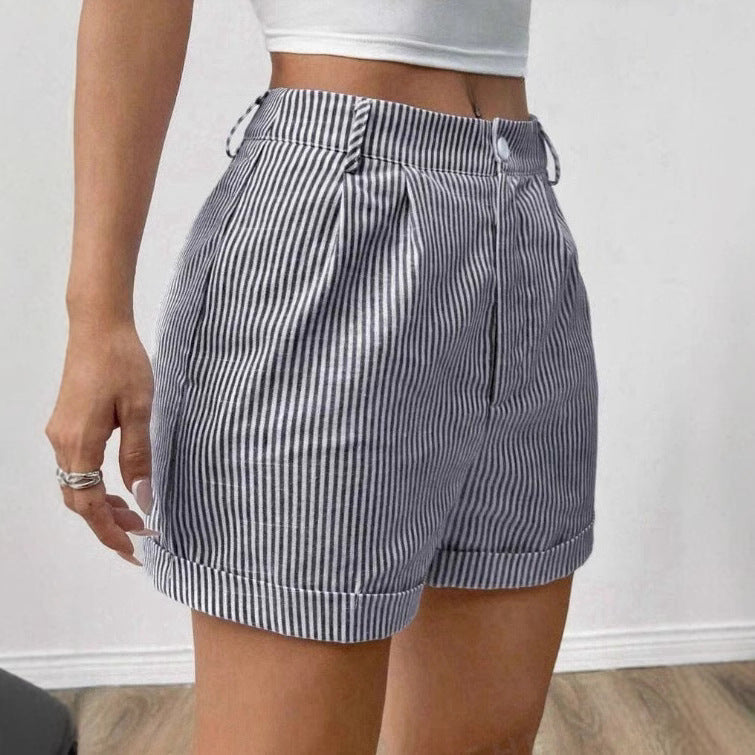 Striped Pocket Shorts