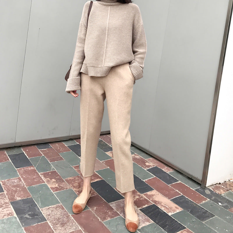 Straight-leg Trousers