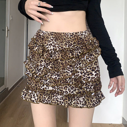 Leopard Print Mini-skirt