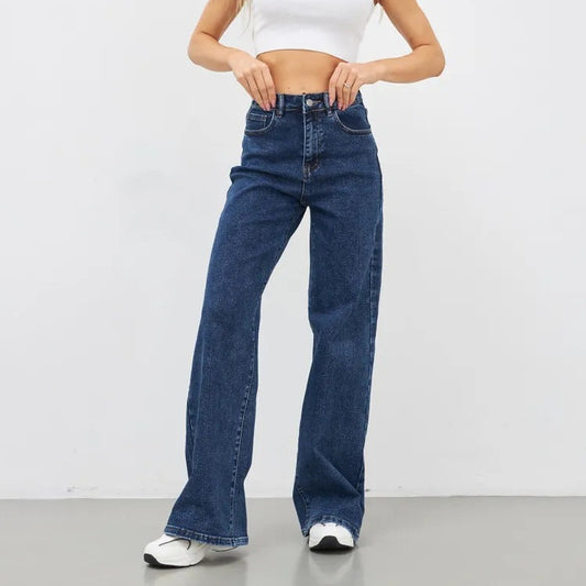 High Waist Straight Cut Jeans