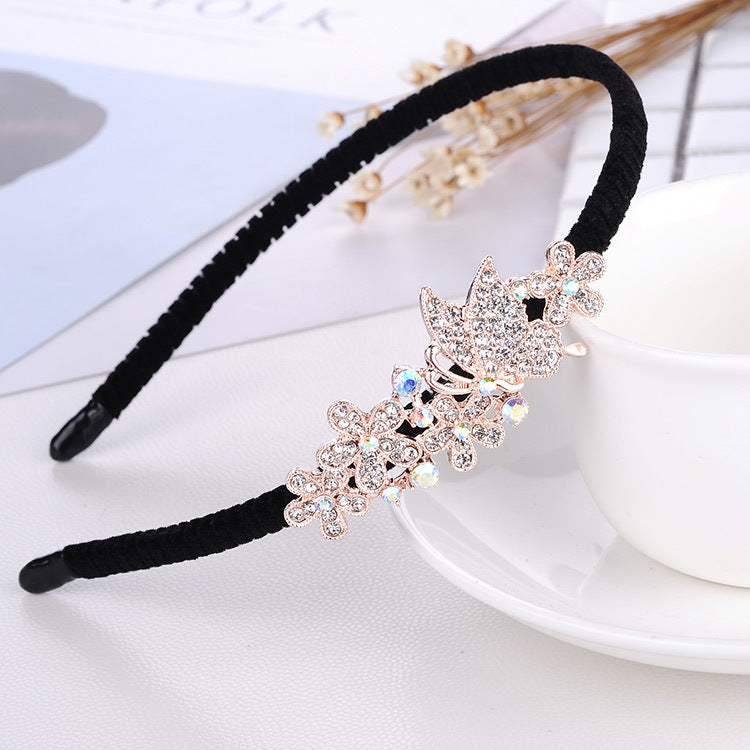 Rhinestone Bow Headband