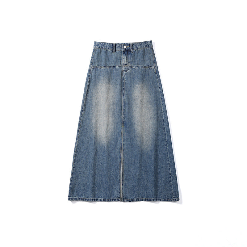 High Waist Denim Skirt