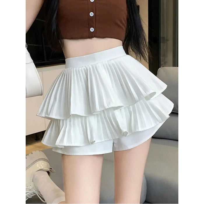 Ballet Style Pleated Tiered Skirt