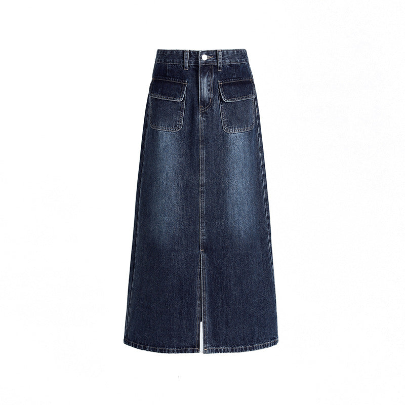 High Waist Denim Skirt