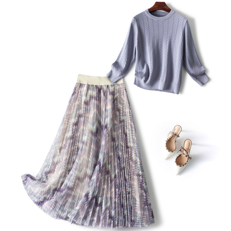 Midi-Skirt with shirt