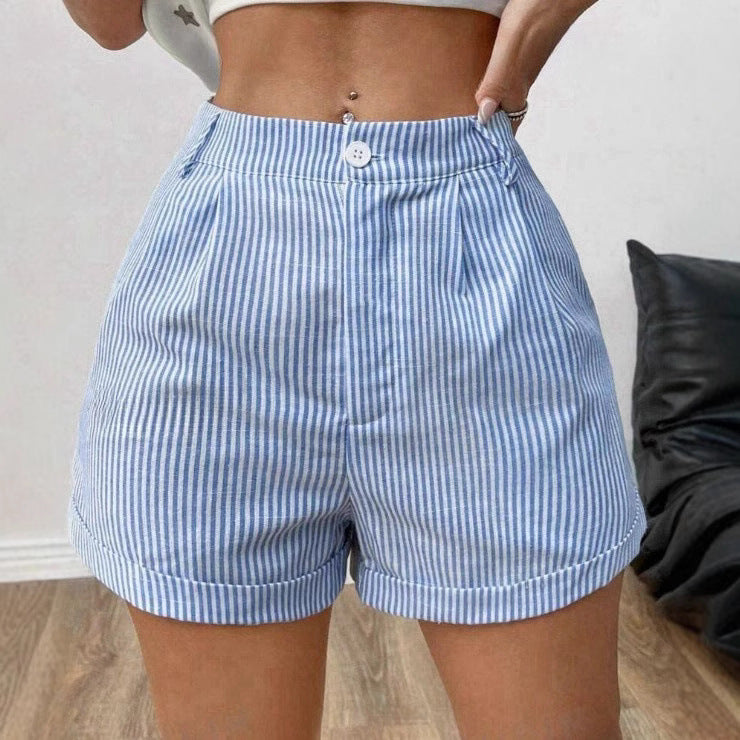 Striped Pocket Shorts