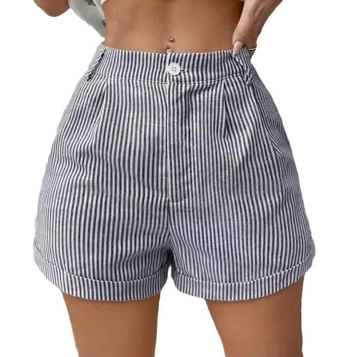 Striped Pocket Shorts