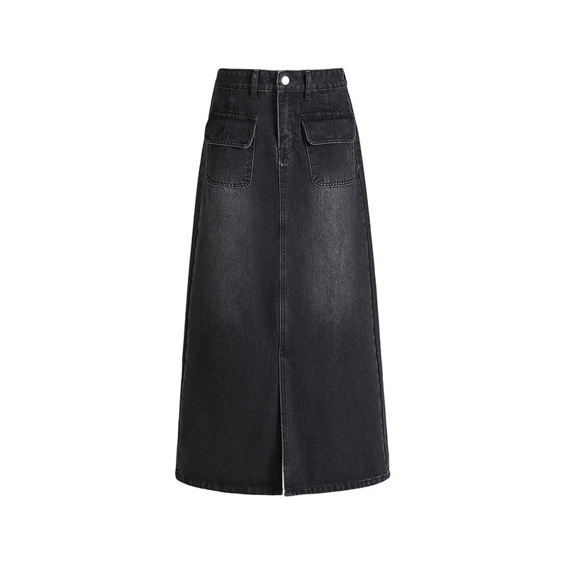 High Waist Denim Skirt