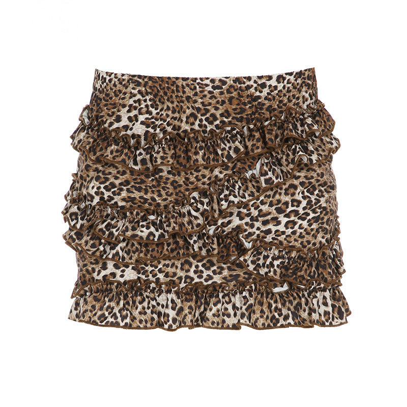 Leopard Print Mini-skirt